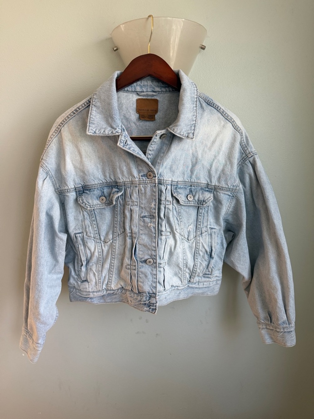 American Eagle Outfitters Light Blue Denim Jacket